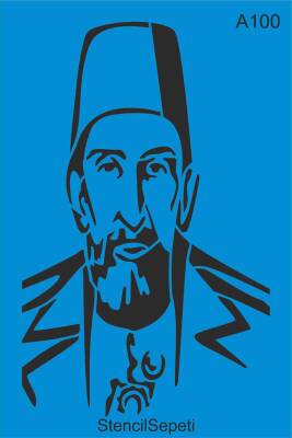 Abdülhamit - Stencil Boyama Şablonu - 1