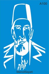 Abdülhamit - Stencil Boyama Şablonu - 2