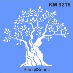 Ağaç Deseni - Stencil Boyama Şablonu - StencilSepeti