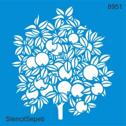 Ağaç Deseni - Stencil Şablon - StencilSepeti