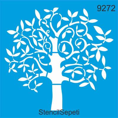 Ağaç Deseni - Stencil Şablon - 1