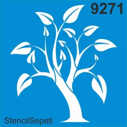 Ağaç Deseni - Stencil Şablon - StencilSepeti