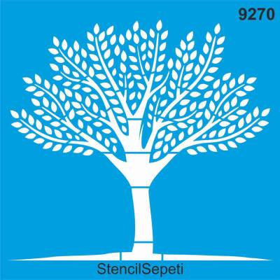Ağaç Deseni - Stencil Şablon - 1