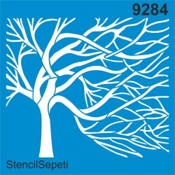 Ağaç Deseni - Stencil Şablon - StencilSepeti