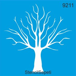 Ağaç Deseni - Stencil Şablon - StencilSepeti
