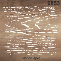 Ahşap Deseni - Stencil Şablon - 2