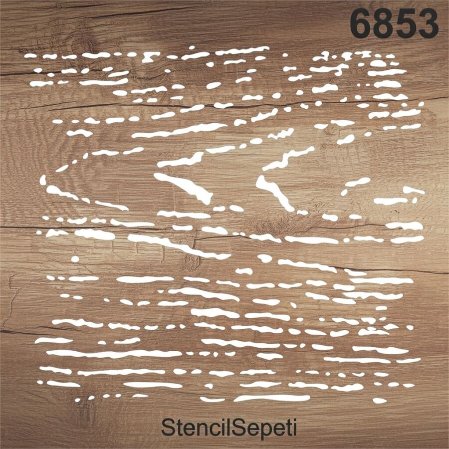 Ahşap Deseni - Stencil Şablon - 2