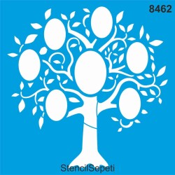 Hayat Ağacı Boyama Şablonu - StencilSepeti