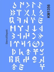Alfabe - Stencil Şablon - StencilSepeti