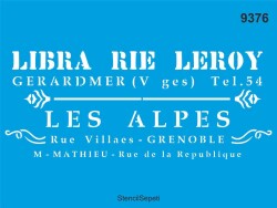 Alpler Deseni - Stencil Şablon - StencilSepeti