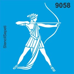 Amazon Kadını - Stencil Boyama Şablonu - StencilSepeti