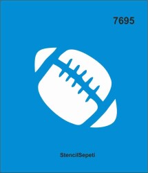 Amerikan Futbol Topu - StencilSepeti