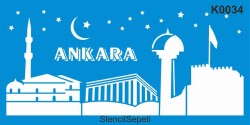 Ankara Silüeti - StencilSepeti