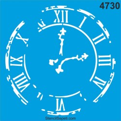 Antik Saat - StencilSepeti