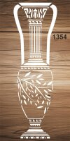 Antik Vazo Deseni - Stencil Şablon - 2