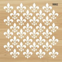 Armalı Desen - Stencil Boyama Şablonu - 2