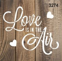 Aşk Havası - Stencil Boyama Şablonu - 2