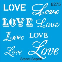 Aşkın Harfleri - StencilSepeti