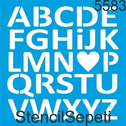 Aşkın Harfleri - StencilSepeti
