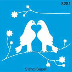 Aşkın Kuşları - StencilSepeti