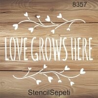 Aşkın Yeri - Stencil Boyama Şablonu - 2