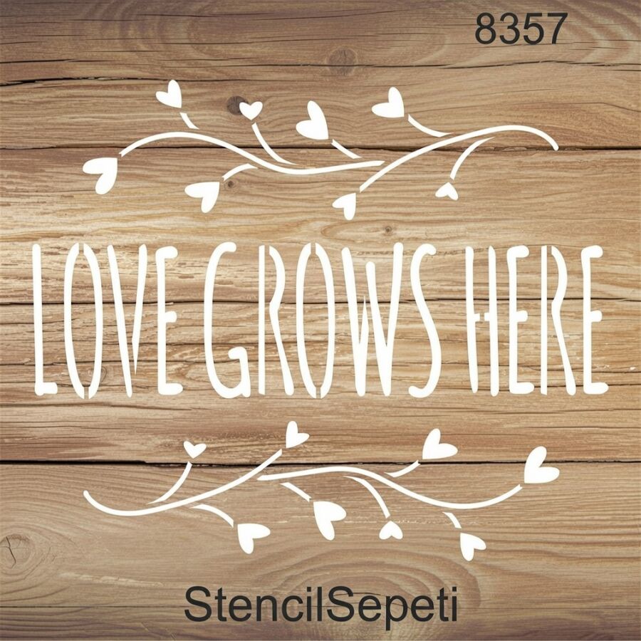 Aşkın Yeri - Stencil Boyama Şablonu - 2