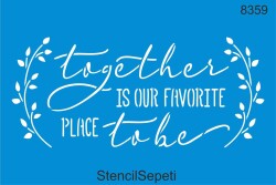 Aşkın Yeri - Stencil Boyama Şablonu - StencilSepeti