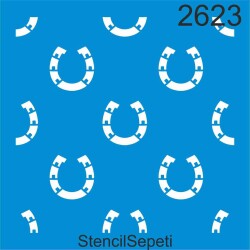 At Nalı - Uğur Deseni - Stencil Boyama Şablonu - StencilSepeti