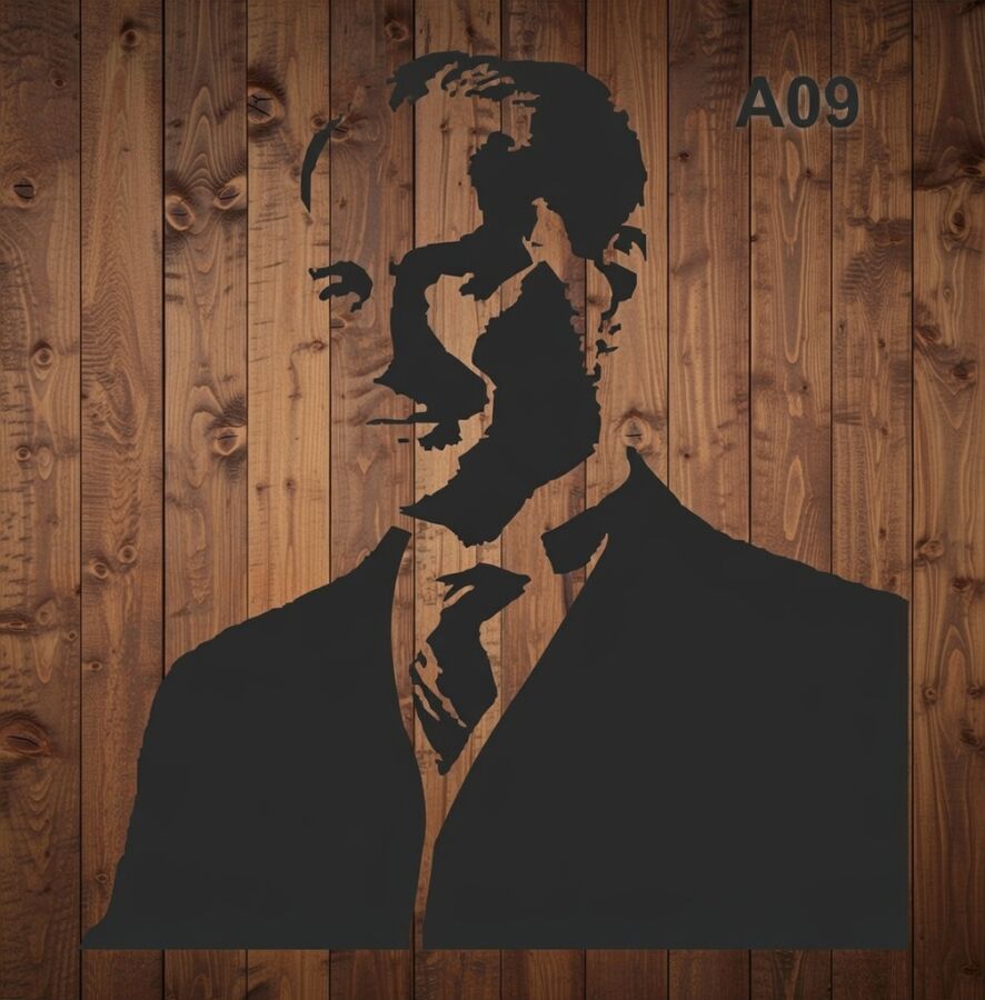 Atatürk - Stencil Boyama Şablonu - 3