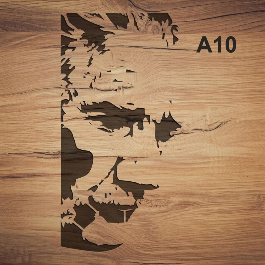 Atatürk - Stencil Boyama Şablonu - 3