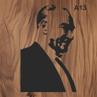 Atatürk - Stencil Boyama Şablonu - 3