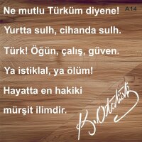 Atatürk - Stencil Boyama Şablonu - 2