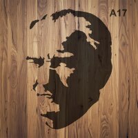 Atatürk - Stencil Boyama Şablonu - 3