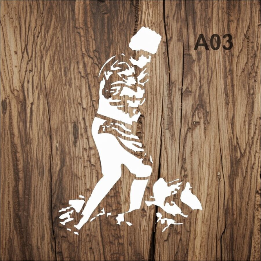 Atatürk - Stencil Boyama Şablonu - 2