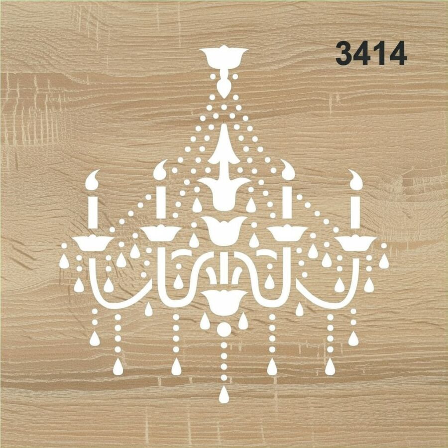 Avize - Stencil Boyama Şablonu - 2