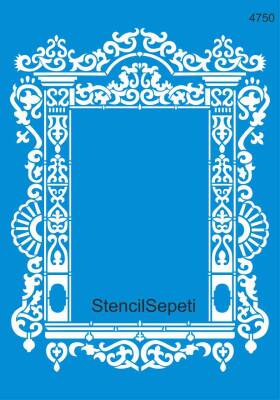 Ayna Deseni - Stencil Şablon - 1