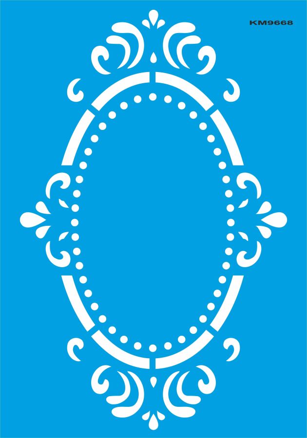 Ayna - Stencil Boyama Şablonu - 1