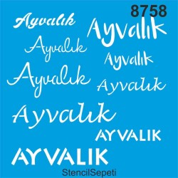 Ayvalık - Stencil - Boyama Şablonu - StencilSepeti