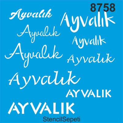 Ayvalık - Stencil - Boyama Şablonu - 1
