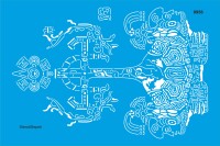 Aztek Duvar Deseni - Stencil Desen Şablonu - StencilSepeti