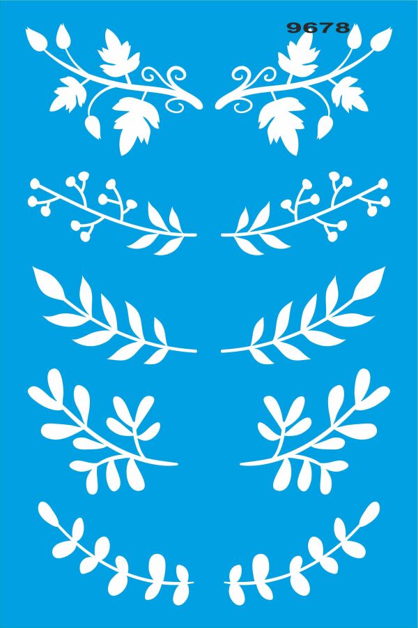 Bahar Dalları - Stencil Boyama Şablonu - 1