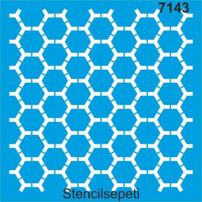 Bal Peteği - Petek Deseni Stencil Şablon - 1