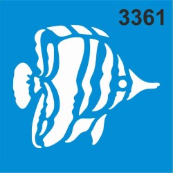 Balık Deseni - Stencil Boyama Şablonu - StencilSepeti