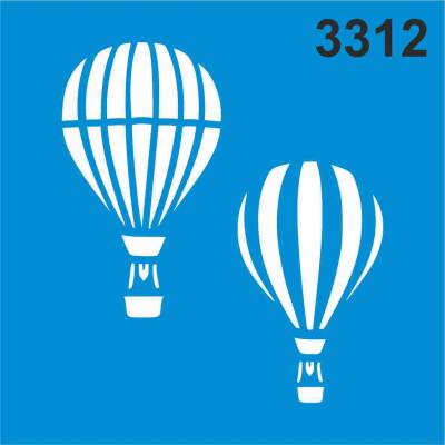 Balon Deseni - Stencil Boyama Şablonu - 1