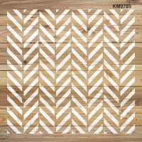 Parke Deseni - Stencil Boyama Şablonu - 2