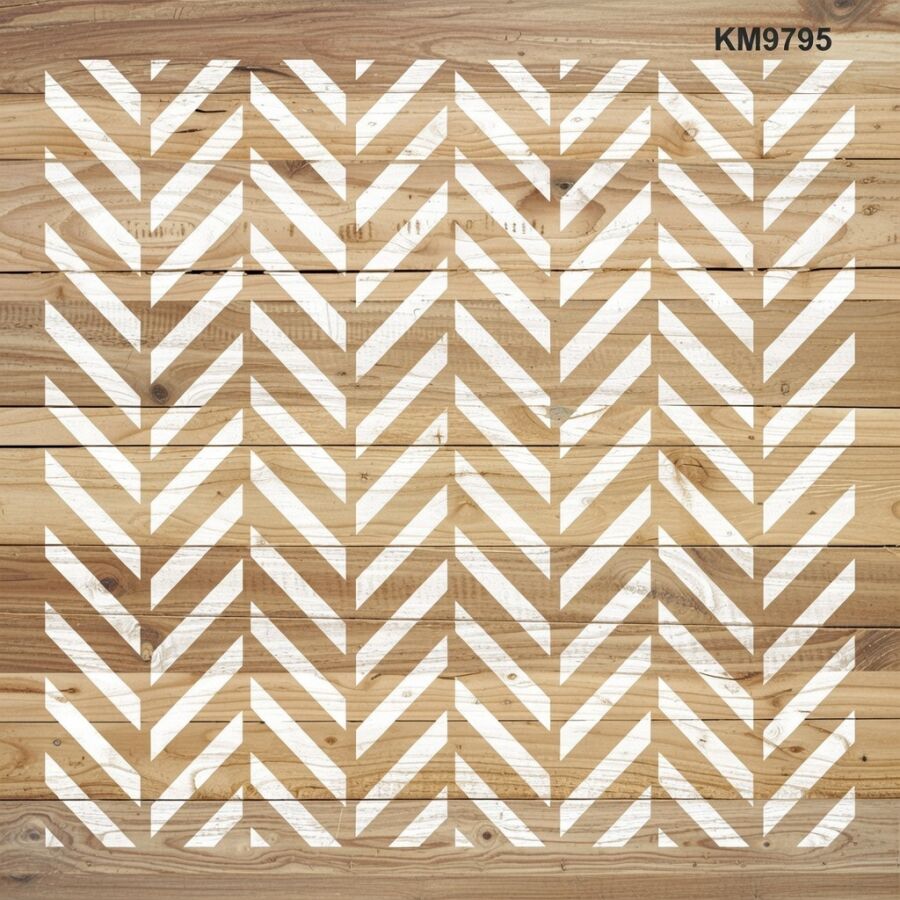 Parke Deseni - Stencil Boyama Şablonu - 2