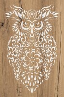 Baykuş Deseni - Stencil Boyama Şablonu - 2