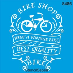 Bisiklet Dükkanı - StencilSepeti