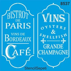 Bistro - StencilSepeti