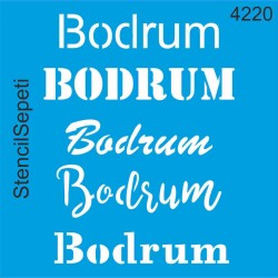 Bodrum - Stencil Desen Boyama Şablonu - StencilSepeti